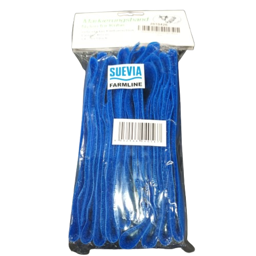 Markeringsklittenband nylon rund blauw