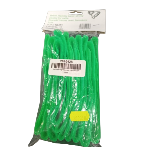 Markeringsklittenband nylon rund groen