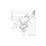 Uitlooptrechter PP universeel automatische aftap