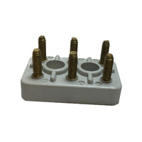 Aansluitblokje ventilator (incl. moeren en plaatjes)
