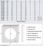 Kunststof jalouzie 56 cm